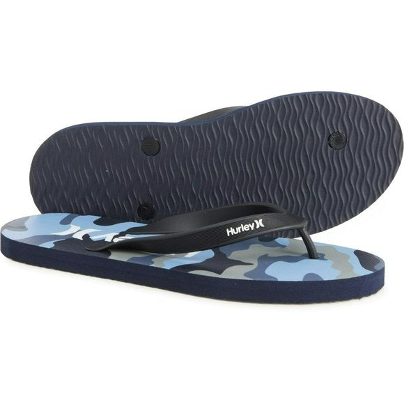 Hurley Men's One and Only Camo Print Flip-Flops