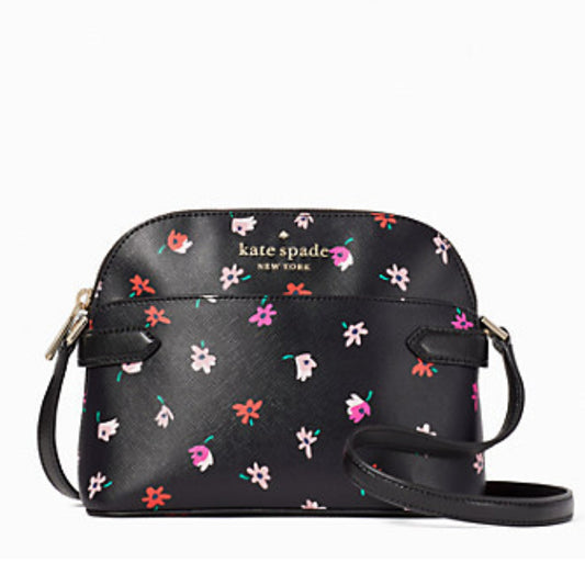 Kate Spade Floral Print Dome Crossbody Bag