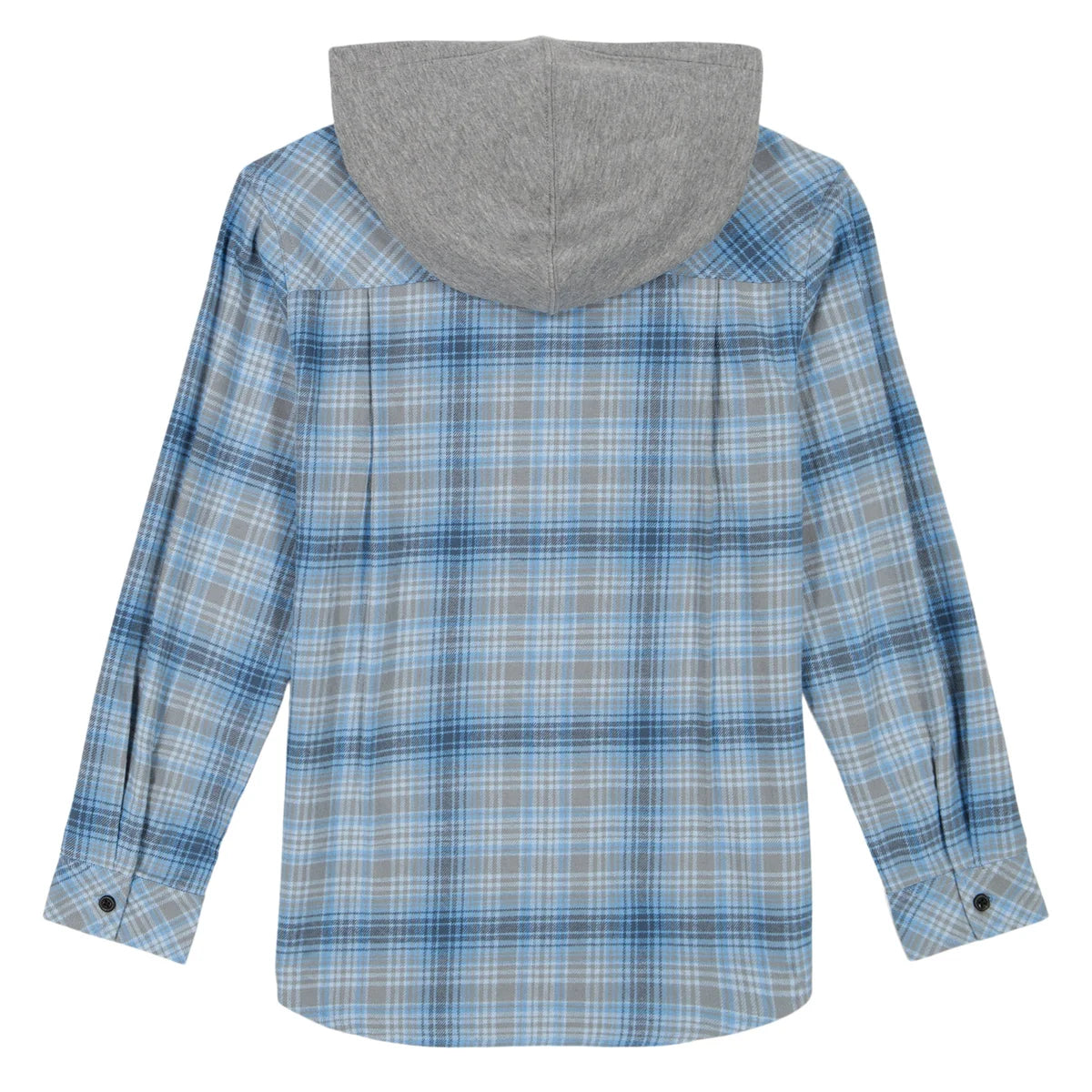 Quiksilver Youth Boys 8-16 Cotton Flannel Fleece Hood Button Up Shirt Jacket