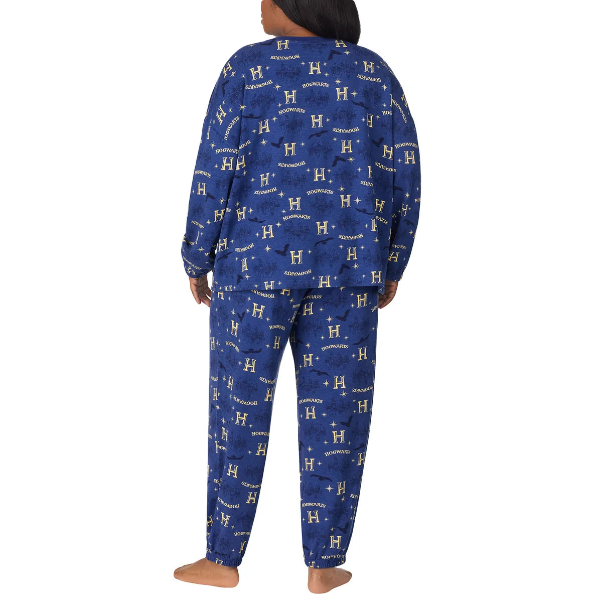 Caracter Women's 2-Piece Printed Long Sleeve Soft Jersey Pajama Lounge Set