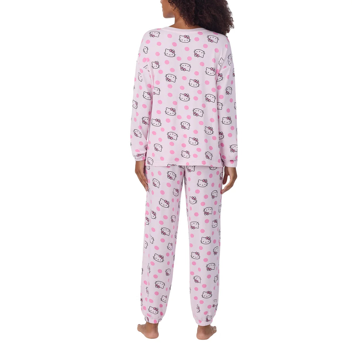 Caracter Women's 2-Piece Printed Long Sleeve Soft Jersey Pajama Lounge Set