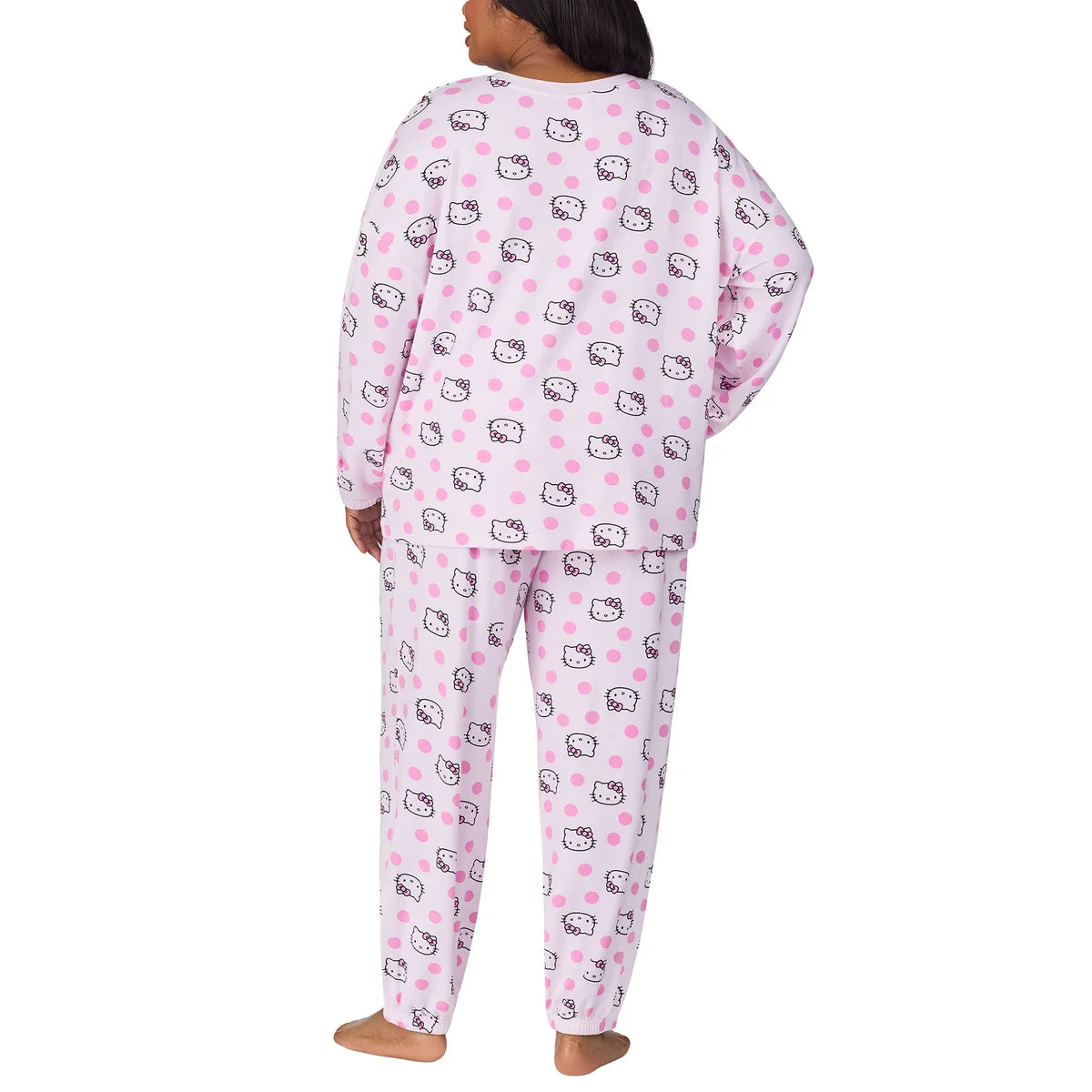 Caracter Women's 2-Piece Printed Long Sleeve Soft Jersey Pajama Lounge Set