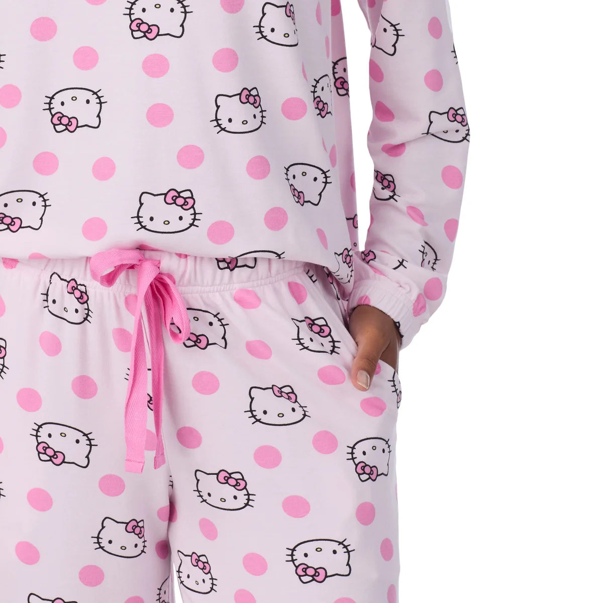 Caracter Women's 2-Piece Printed Long Sleeve Soft Jersey Pajama Lounge Set