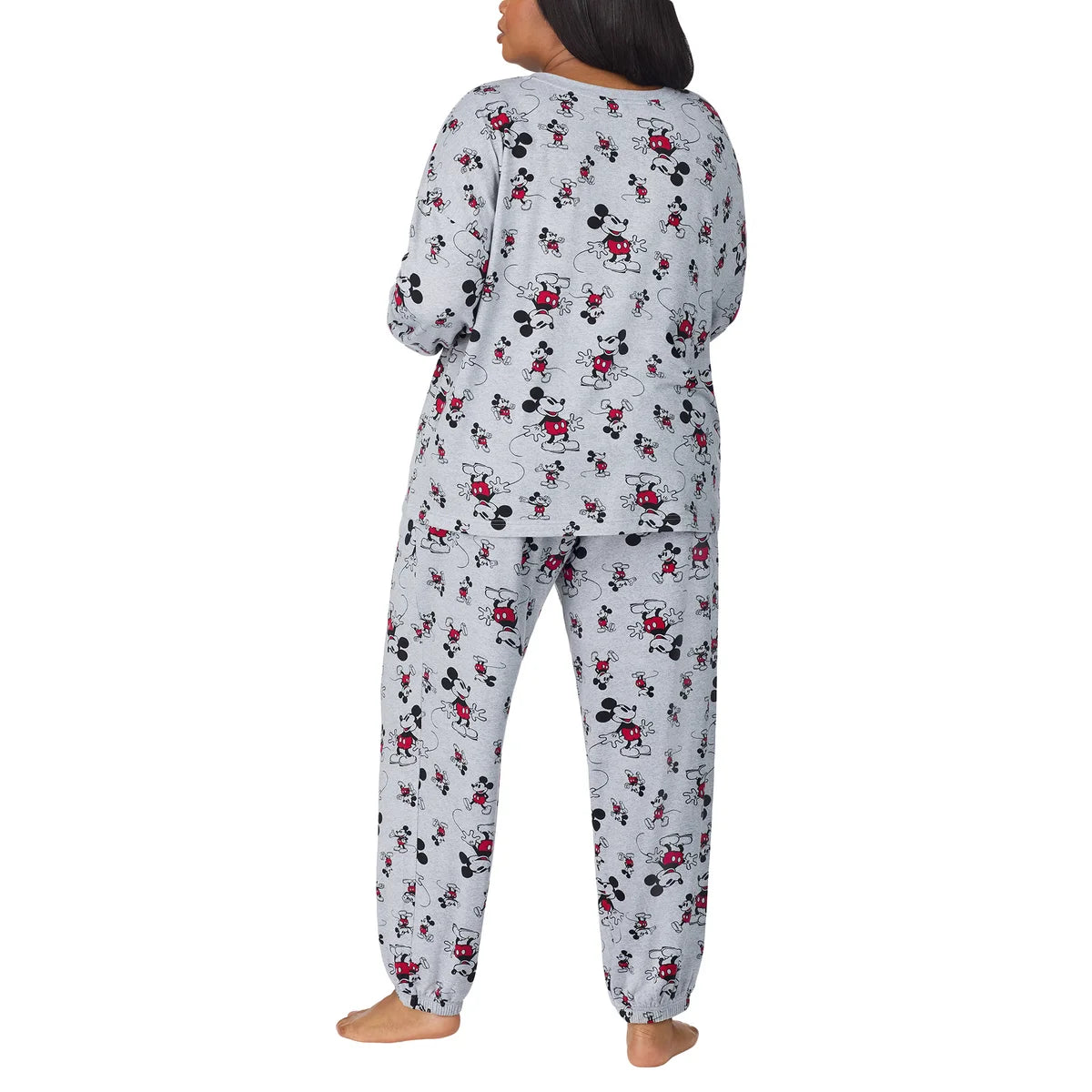 Caracter Women's 2-Piece Printed Long Sleeve Soft Jersey Pajama Lounge Set