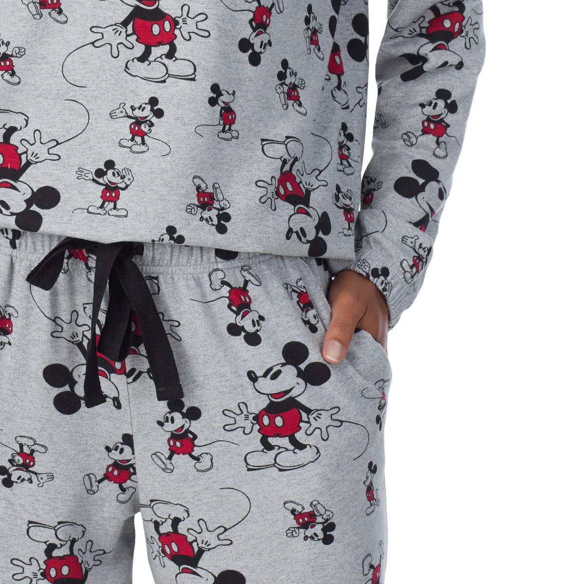 Caracter Women's 2-Piece Printed Long Sleeve Soft Jersey Pajama Lounge Set