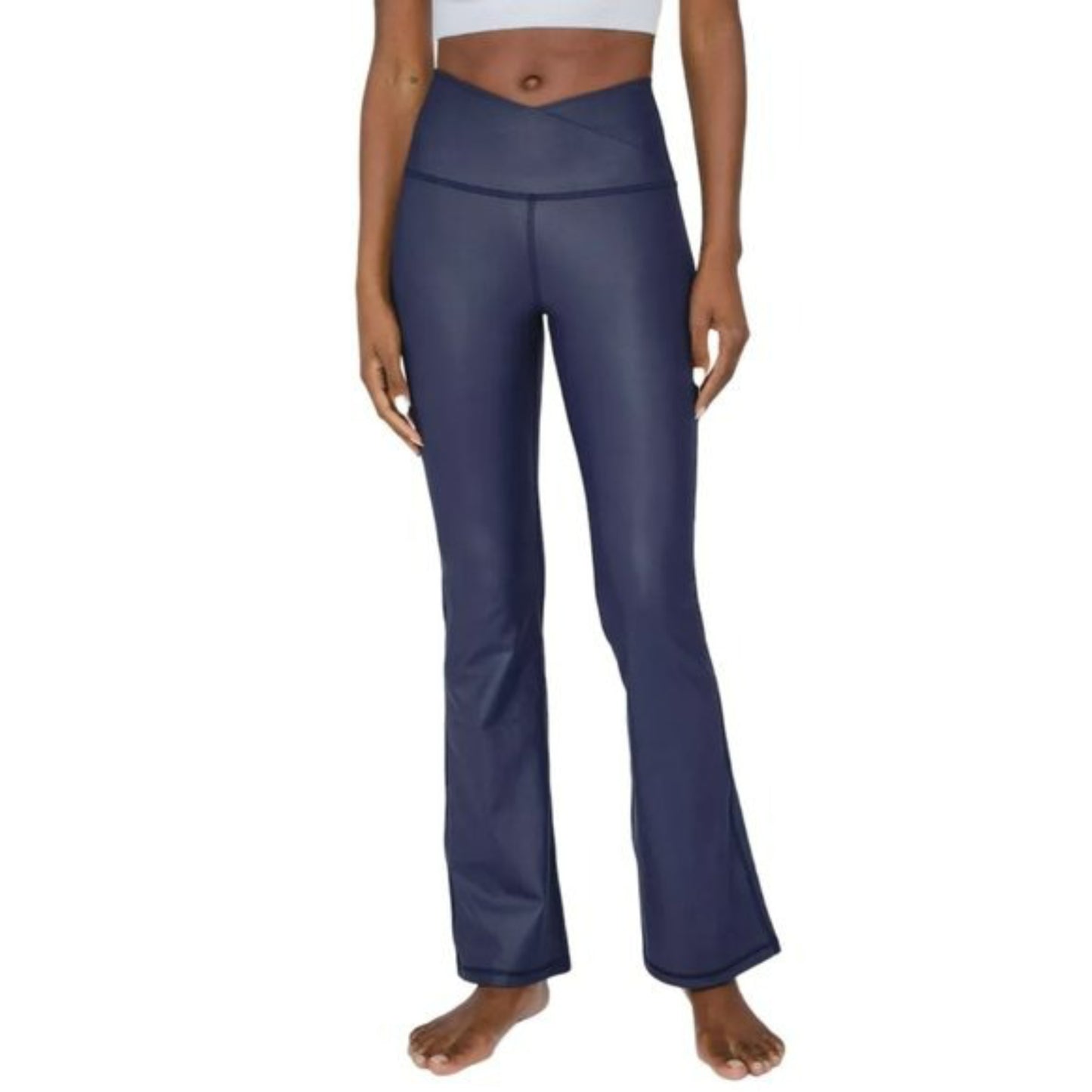 90 Degree By Reflex Women's High Rise Tummy Control Flared Leg Athletic Yoga Pants