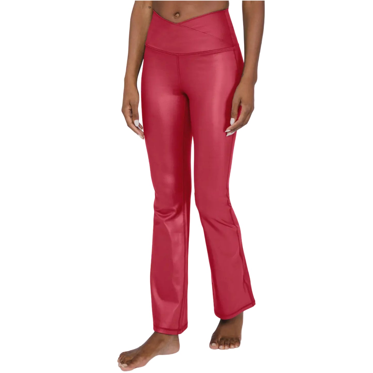 90 Degree By Reflex Women's High Rise Tummy Control Flared Leg Athletic Yoga Pants