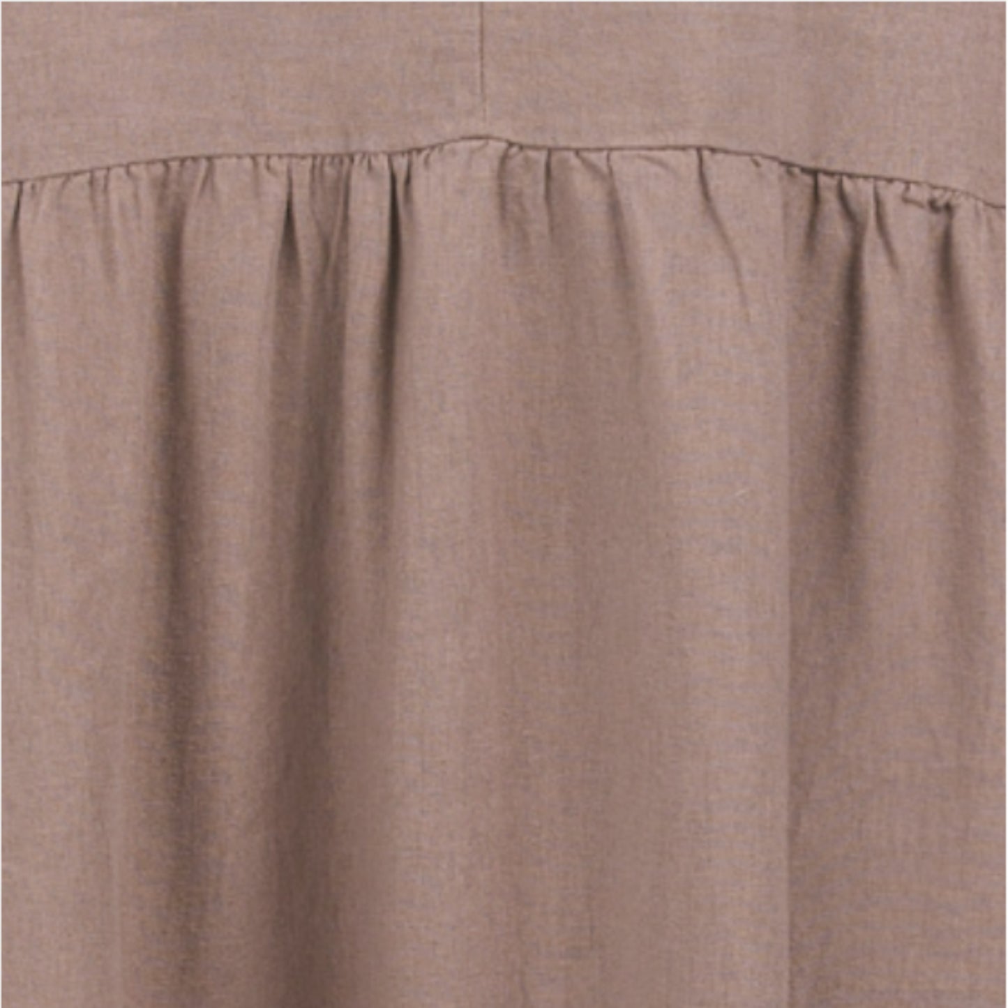 Adyson Parker Linen Belted Split Neck Tiered Midi Dress