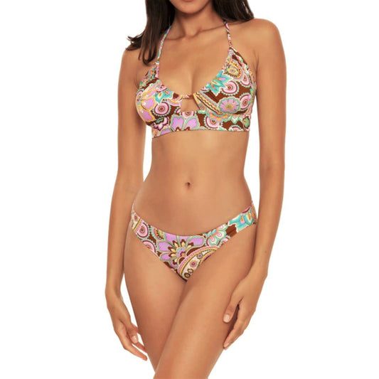 Becca Women's Floral Print Swim Top & Reversible Hipster Bikini Bottom Collection