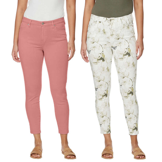 Buffalo Women's High Rise Soft Stretch Tencel Blend Ankle Pants