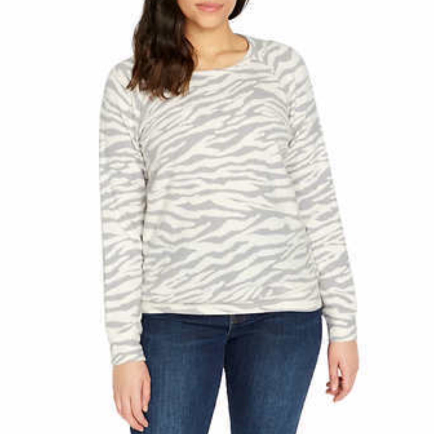 Buffalo David Bitton Women's Ultra Soft Leopard Print Cozy Pullover Top Sweater
