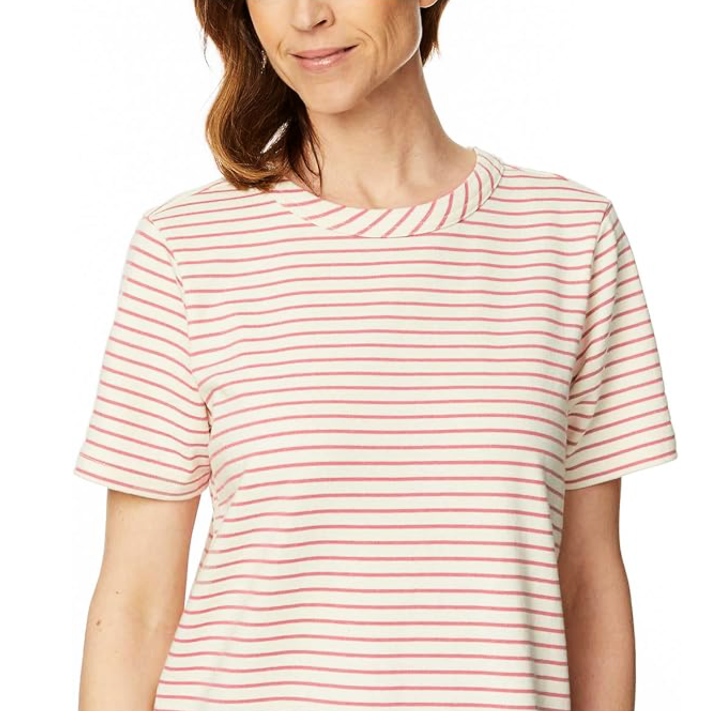 Buffalo Women's Striped Soft Cotton Blend Jersey T-shirt Mini Dress
