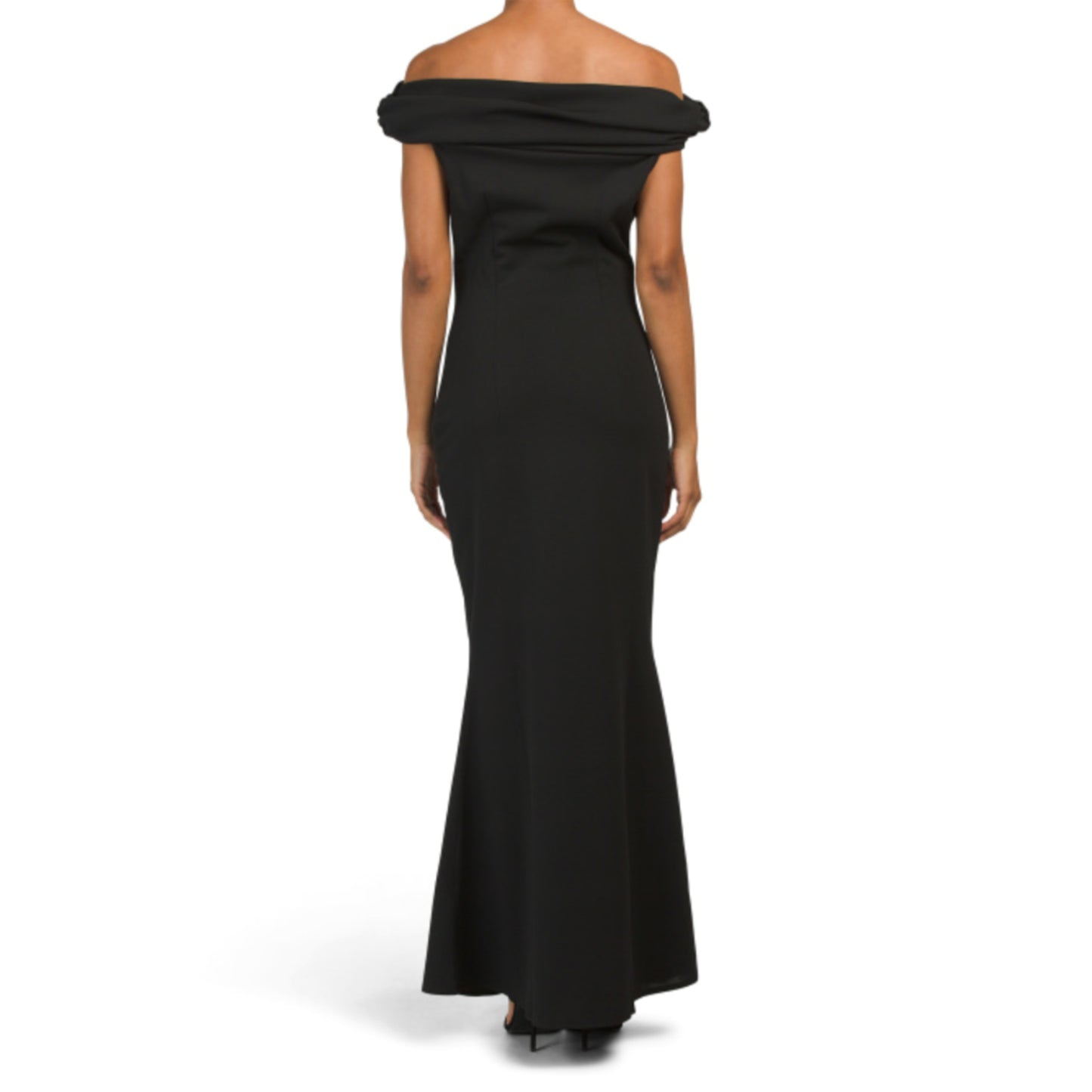 CARLA CONTI Made In Italy Off The Shoulder Front Slit Gown Maxi Dress