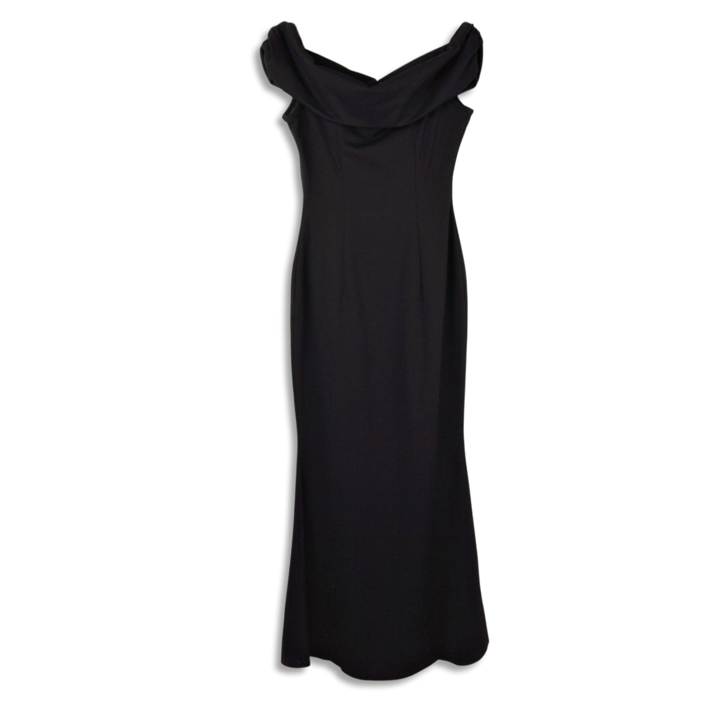 CARLA CONTI Made In Italy Off The Shoulder Front Slit Gown Maxi Dress