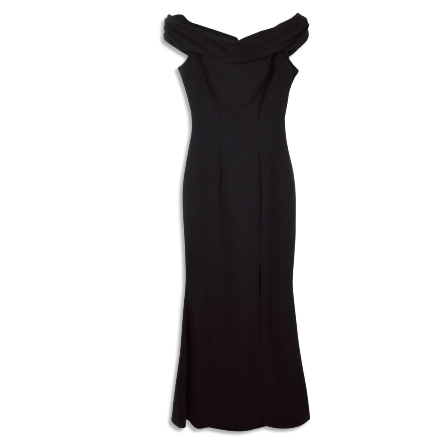 CARLA CONTI Made In Italy Off The Shoulder Front Slit Gown Maxi Dress