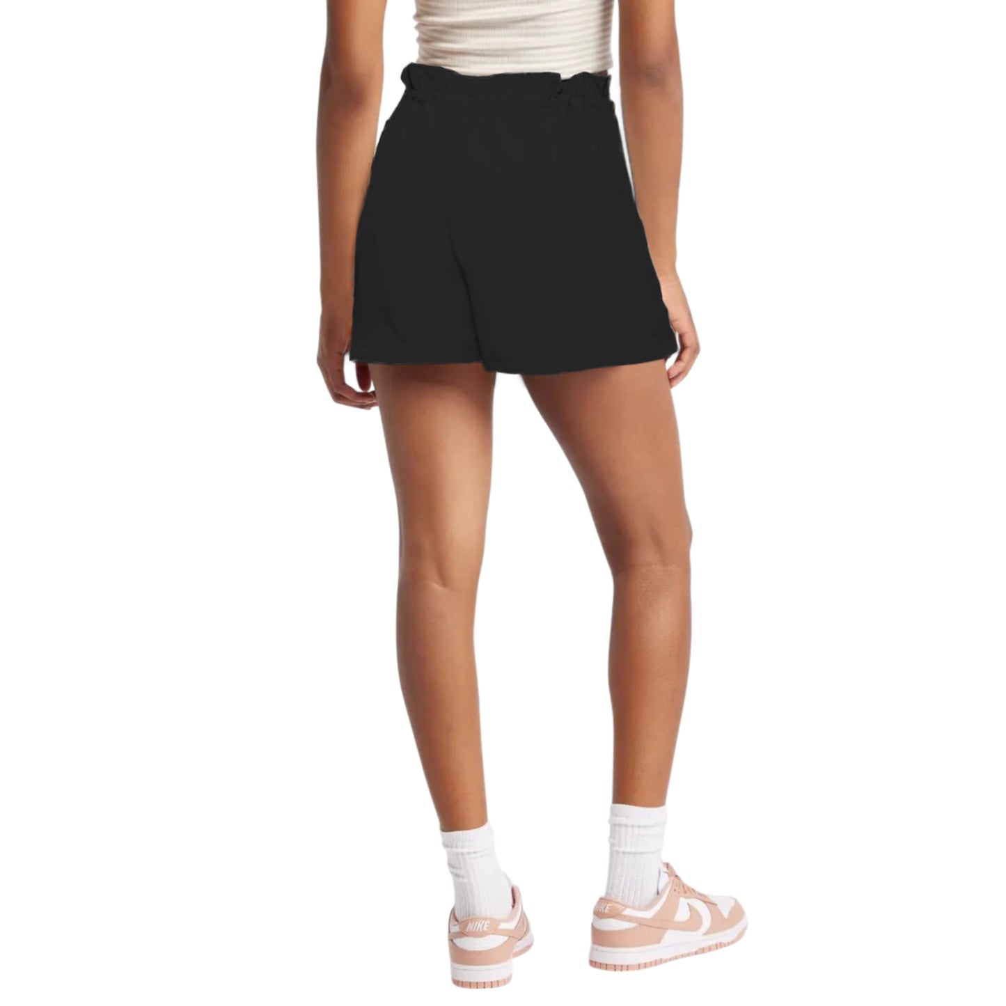 C&C California Women's High Rise Lightweight Stretch Woven Zip Pocket Bungee Shorts