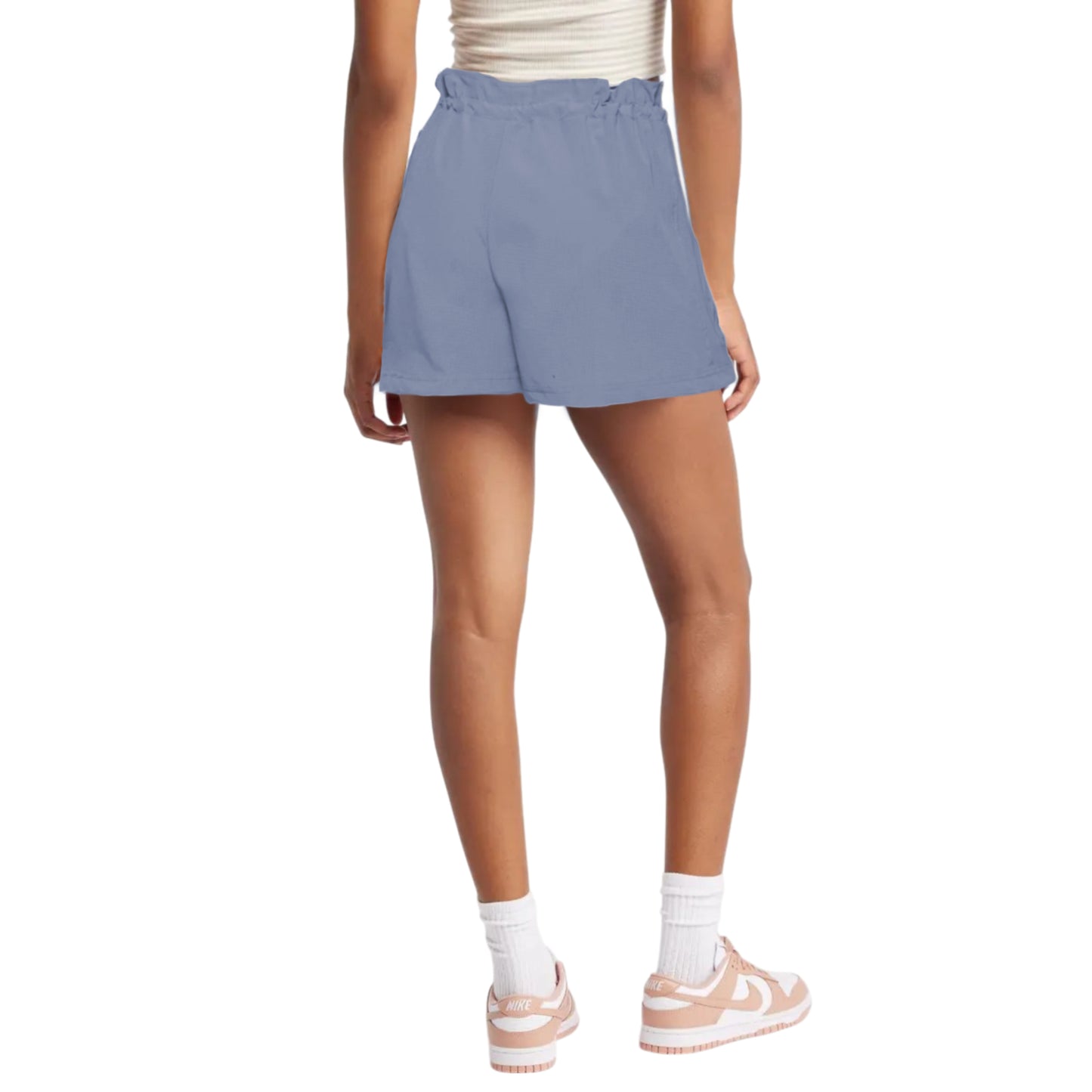 C&C California Women's High Rise Lightweight Stretch Woven Zip Pocket Bungee Shorts