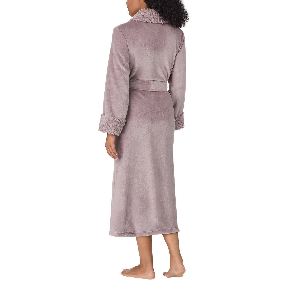 Carole Hochman Women's Silky Soft Shawl Collar Wrap Style Plush Robe