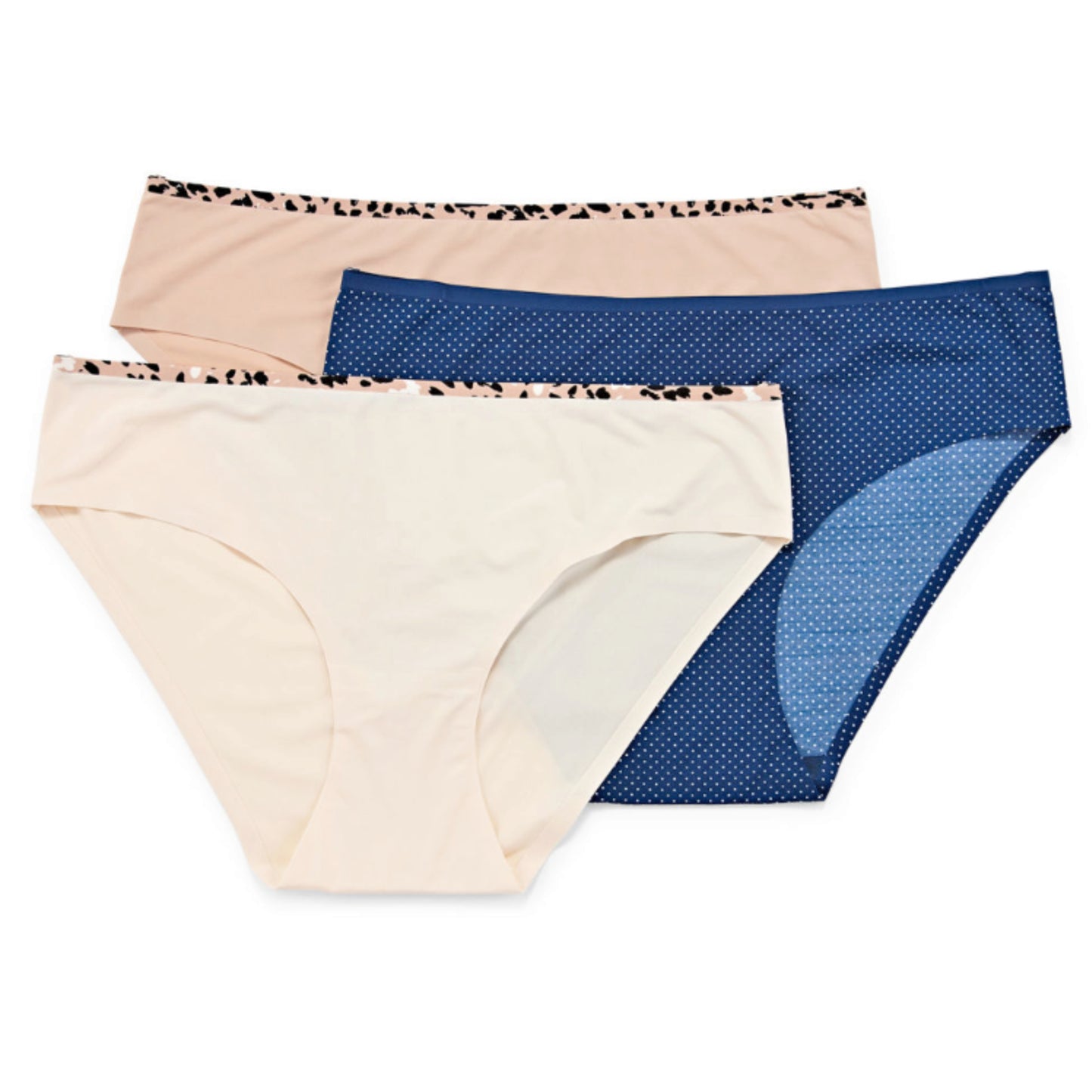 Comfort by Real 3-Pack Super Soft Seamless No-show Hipster Panties