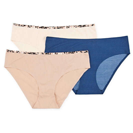 Comfort by Real 3-Pack Super Soft Seamless No-show Hipster Panties