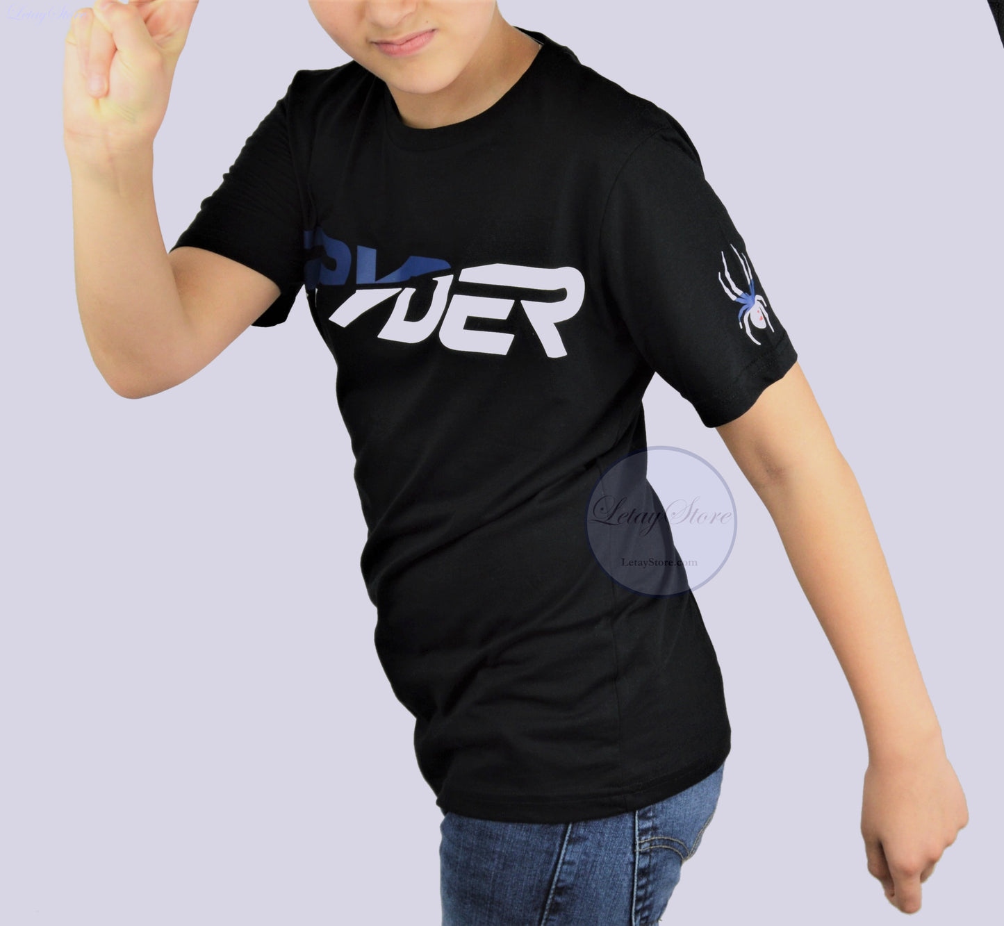 Spyder Big Boy's (8-20) Tee Logo Graphic Print Soft Cotton Youth T-Shirt