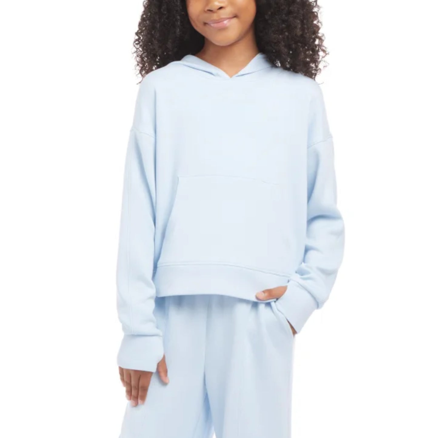 Danskin Girls Youth Kangaroo Pocket Relax Fit Active Hoodie