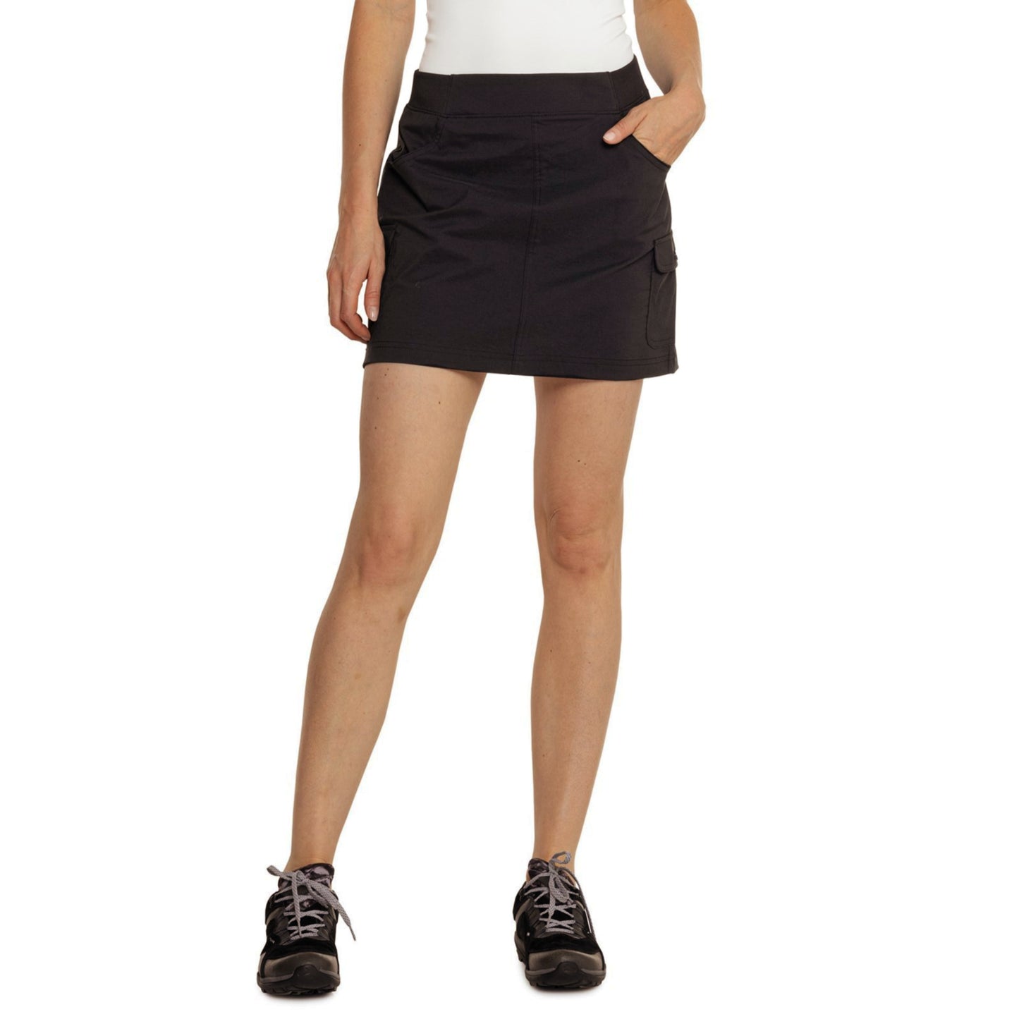 Eddie Bauer Women's Christine Build-in Shorts Cargo Pockets Stretch Skort