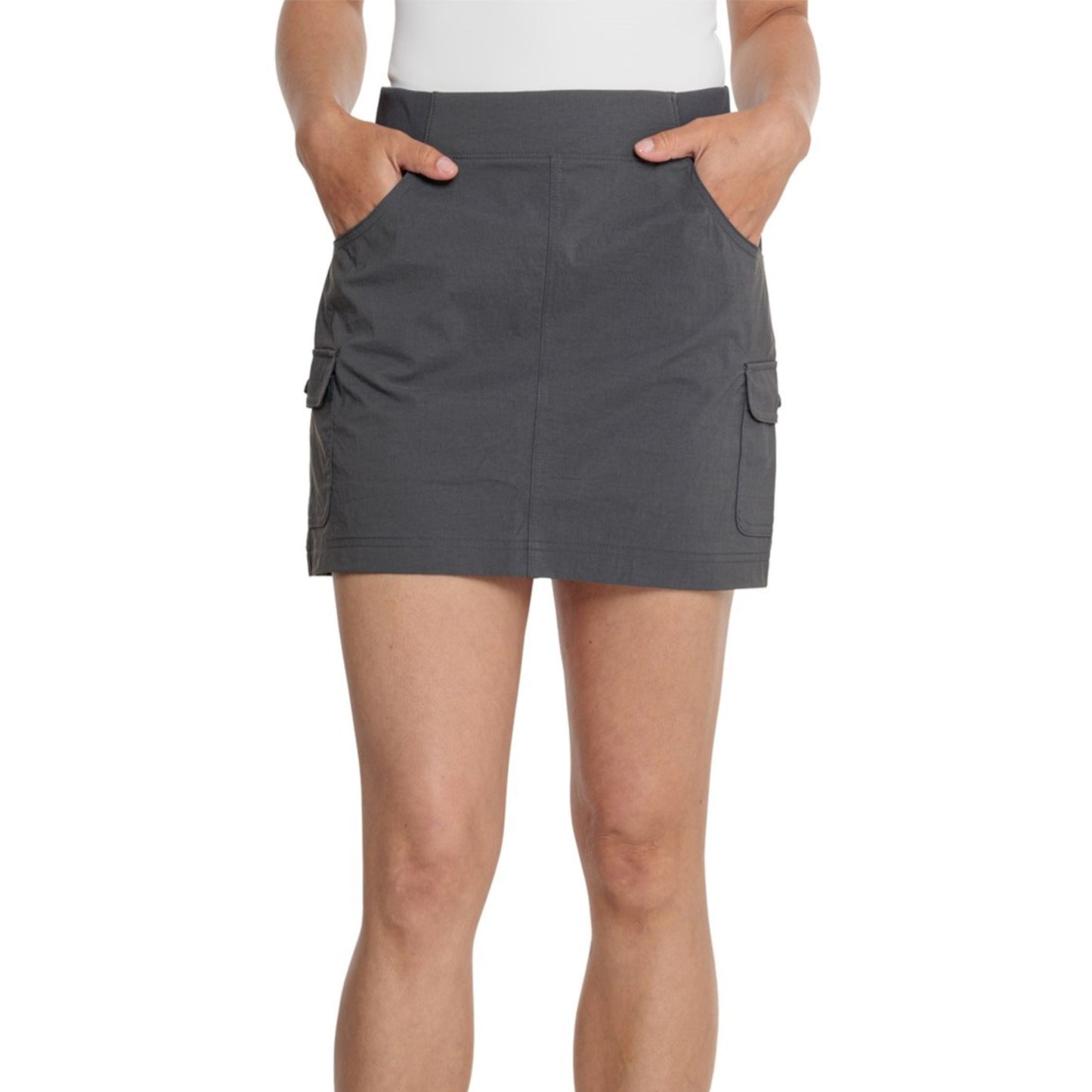 Eddie Bauer Women's Christine Build-in Shorts Cargo Pockets Stretch Skort