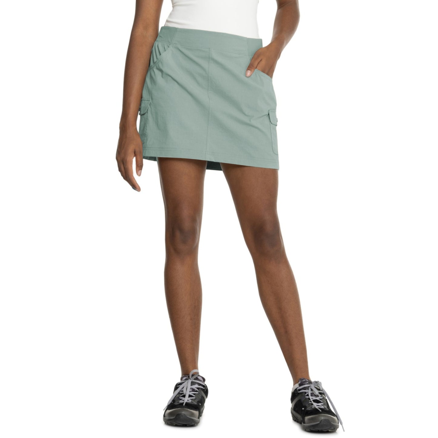 Eddie Bauer Women's Christine Build-in Shorts Cargo Pockets Stretch Skort