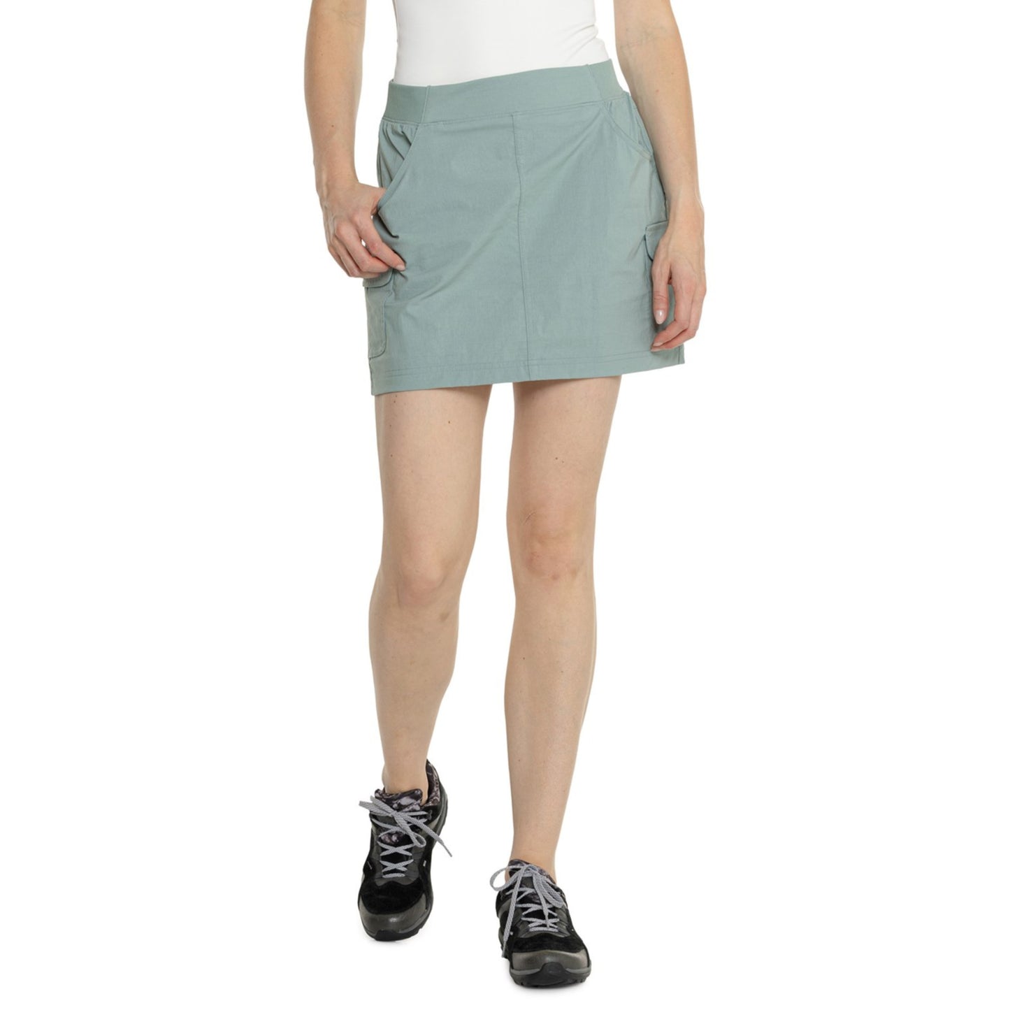 Eddie Bauer Women's Christine Build-in Shorts Cargo Pockets Stretch Skort