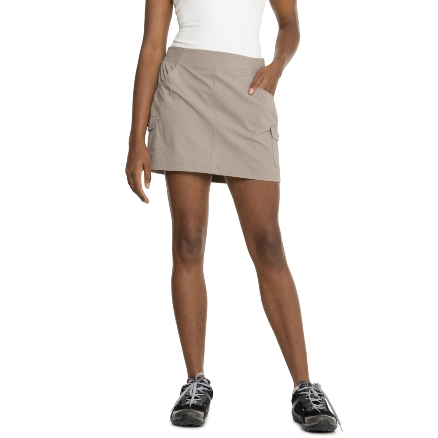 Eddie Bauer Women's Christine Build-in Shorts Cargo Pockets Stretch Skort