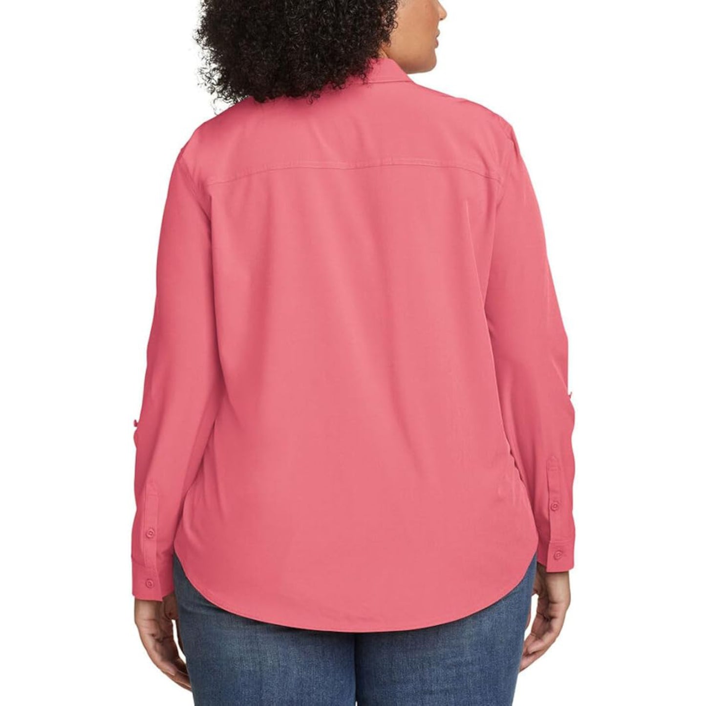 Eddie Bauer Women's Moisture Wicking UPF 50+ Departure Top Bottom Down Shirt