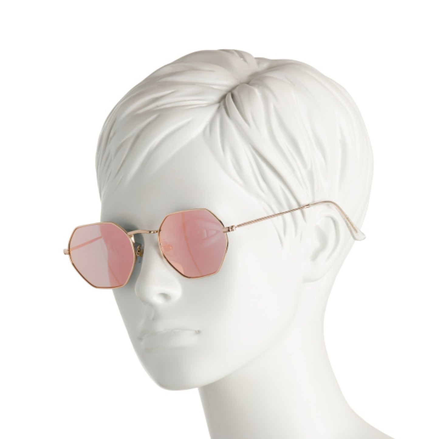 FRYE & CO Women's Geometric Gold Tone Metal Frame UV Protection Sunglasses