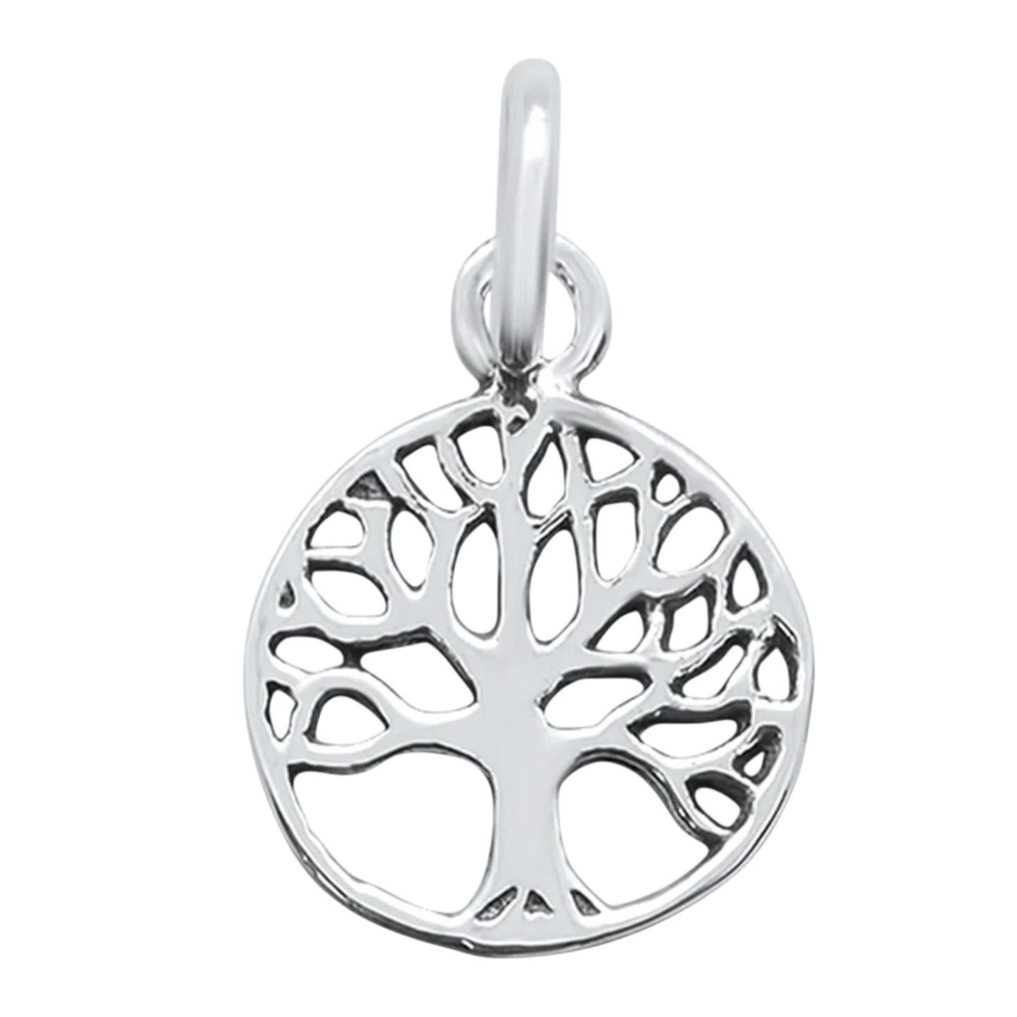 Fashion Women's 925 Sterling Silver Plain Tree Of Life Pendant