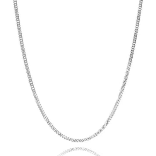 Fashion Women's Unisex 925 Sterling Silver Curb Chains 2MM