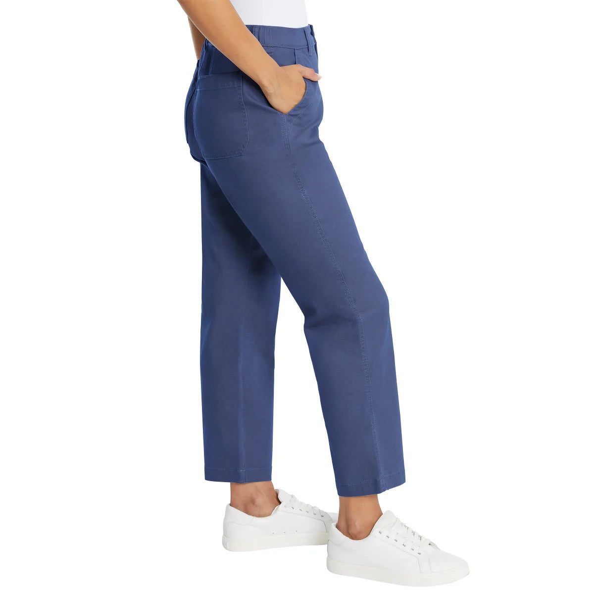 G.H. Bass & Co. Women's Straight Leg Cotton Ankle Chino Pants