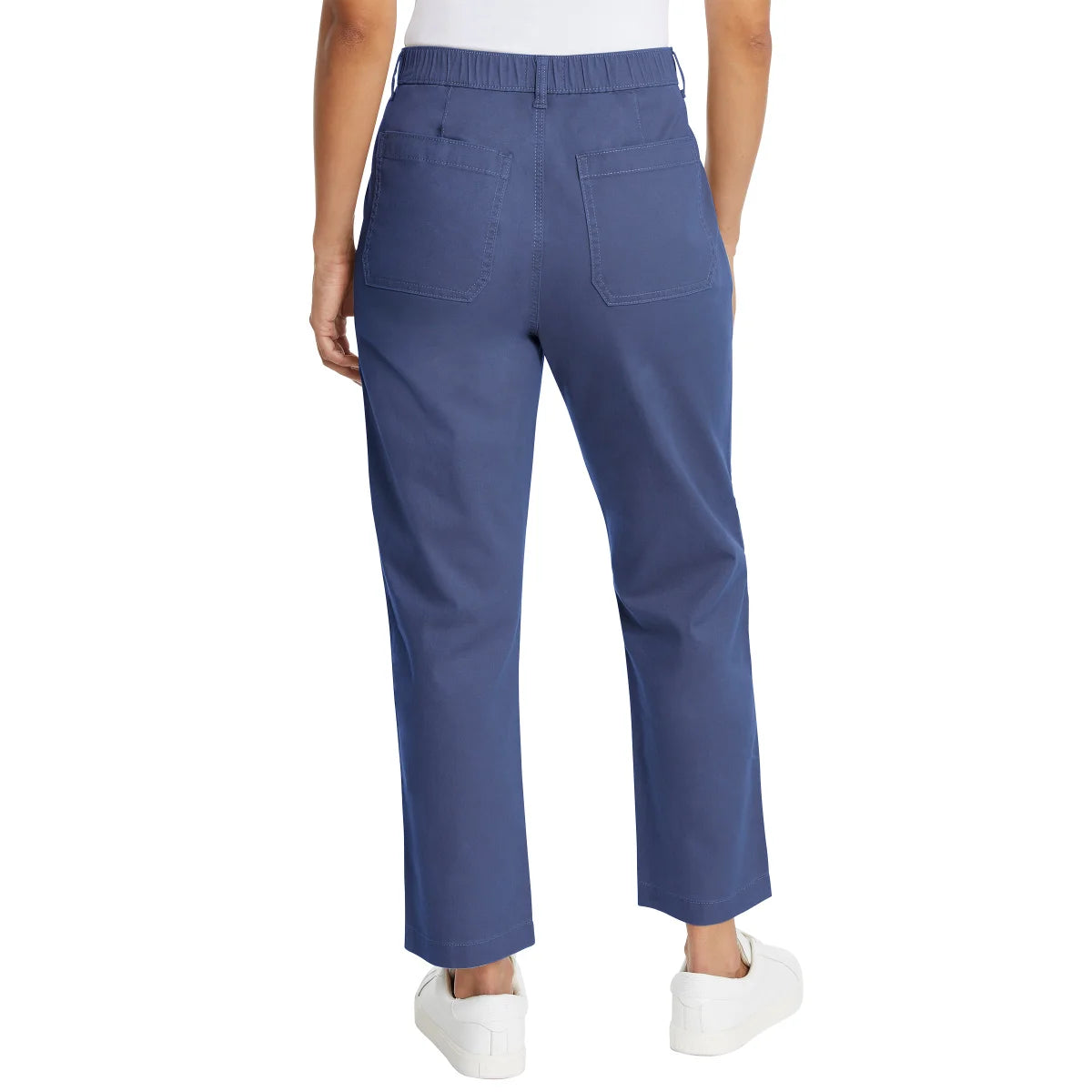 G.H. Bass & Co. Women's Straight Leg Cotton Ankle Chino Pants