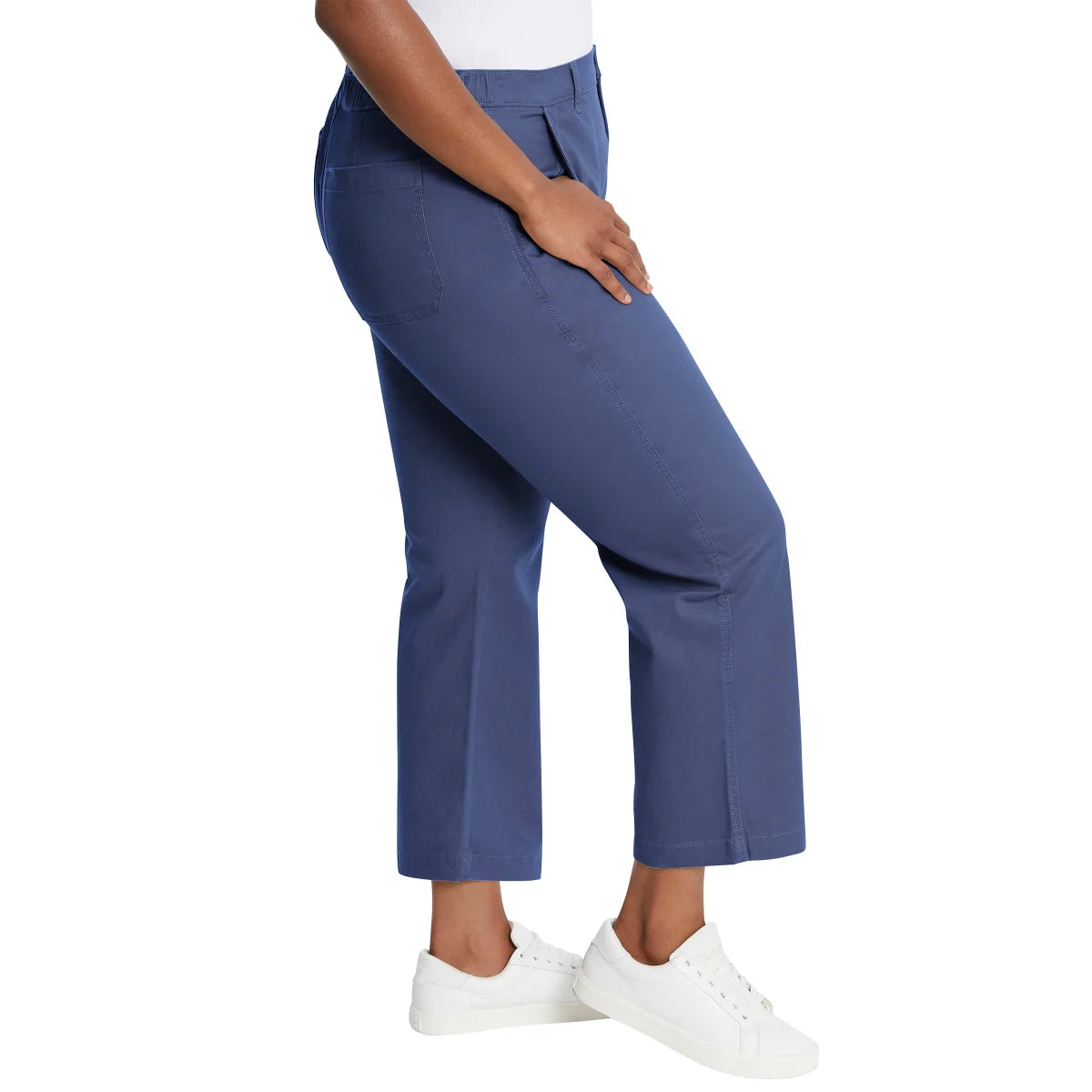 G.H. Bass & Co. Women's Straight Leg Cotton Ankle Chino Pants