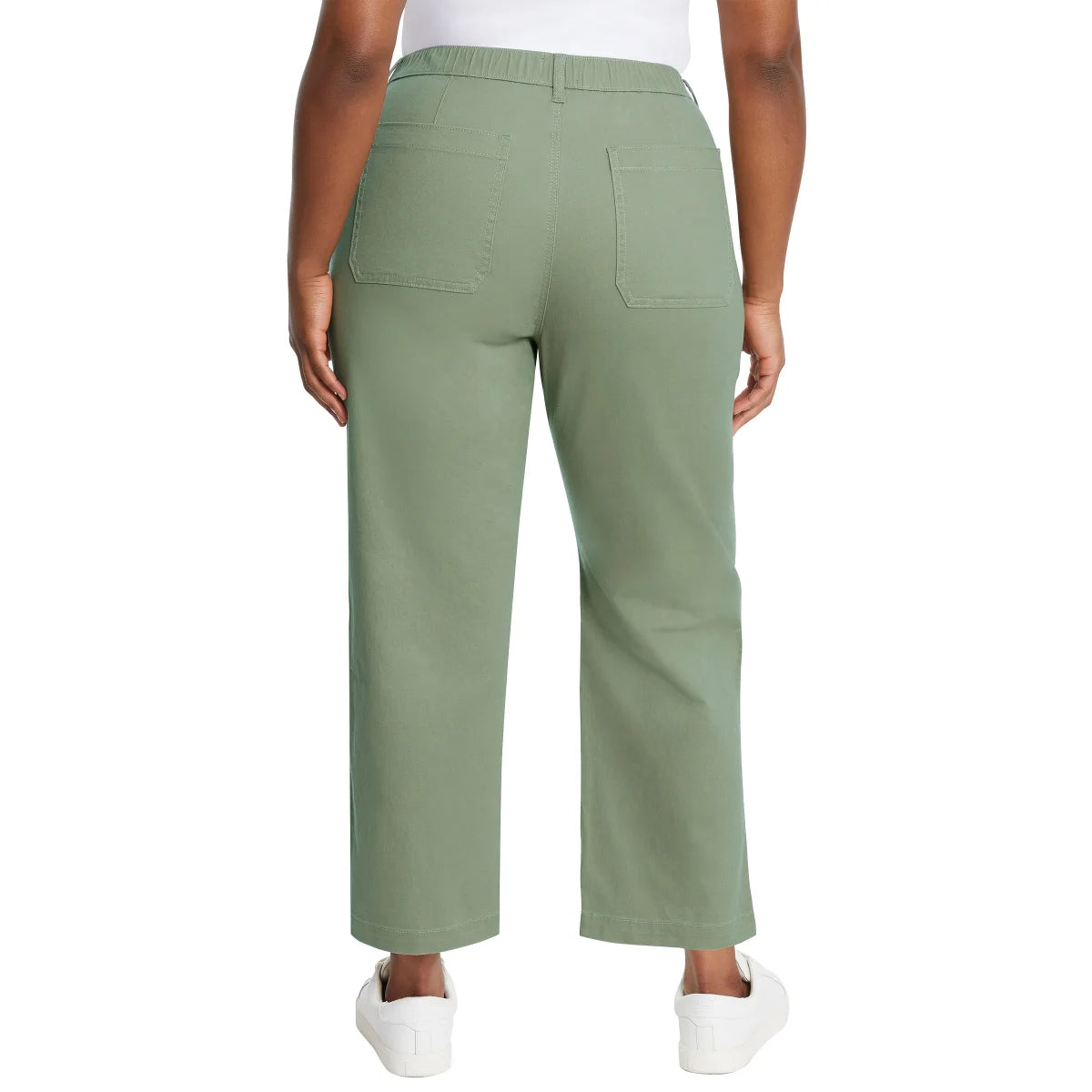 G.H. Bass & Co. Women's Straight Leg Cotton Ankle Chino Pants