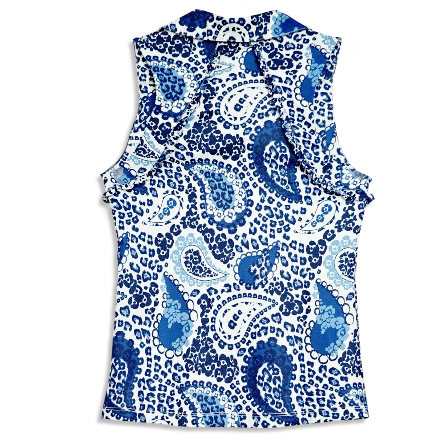 Gottex Women's Moisture wicking UPF 50 Ruffle Golf Tennis Tank Top