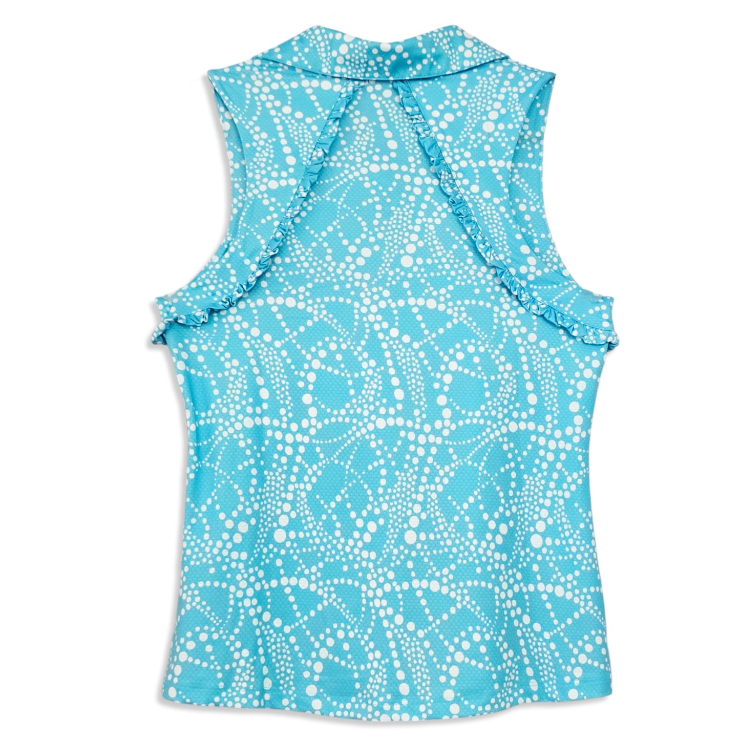 Gottex Women's Moisture wicking UPF 50 Ruffle Golf Tennis Tank Top