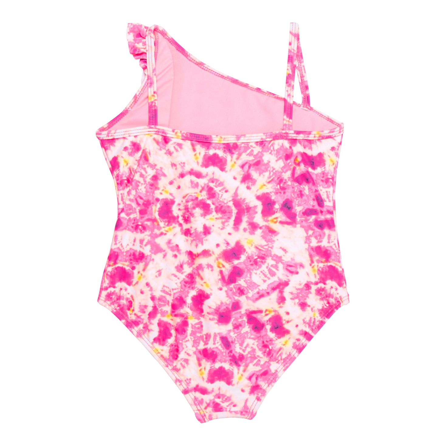 KENSIE GIRL Cheetah Madness Ruffle UPF 50 One-Piece Beach Pool Swimsuit