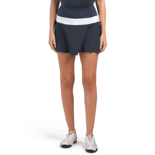 KYODAN Women's Built-in Shorts Color Block Inserts Golf Skort