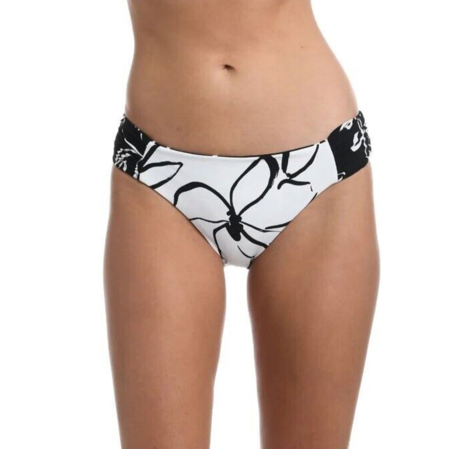 La Blanca Women's Moonlit Floral One Shoulder Sash Swim Top and Bikini Bottom Collection