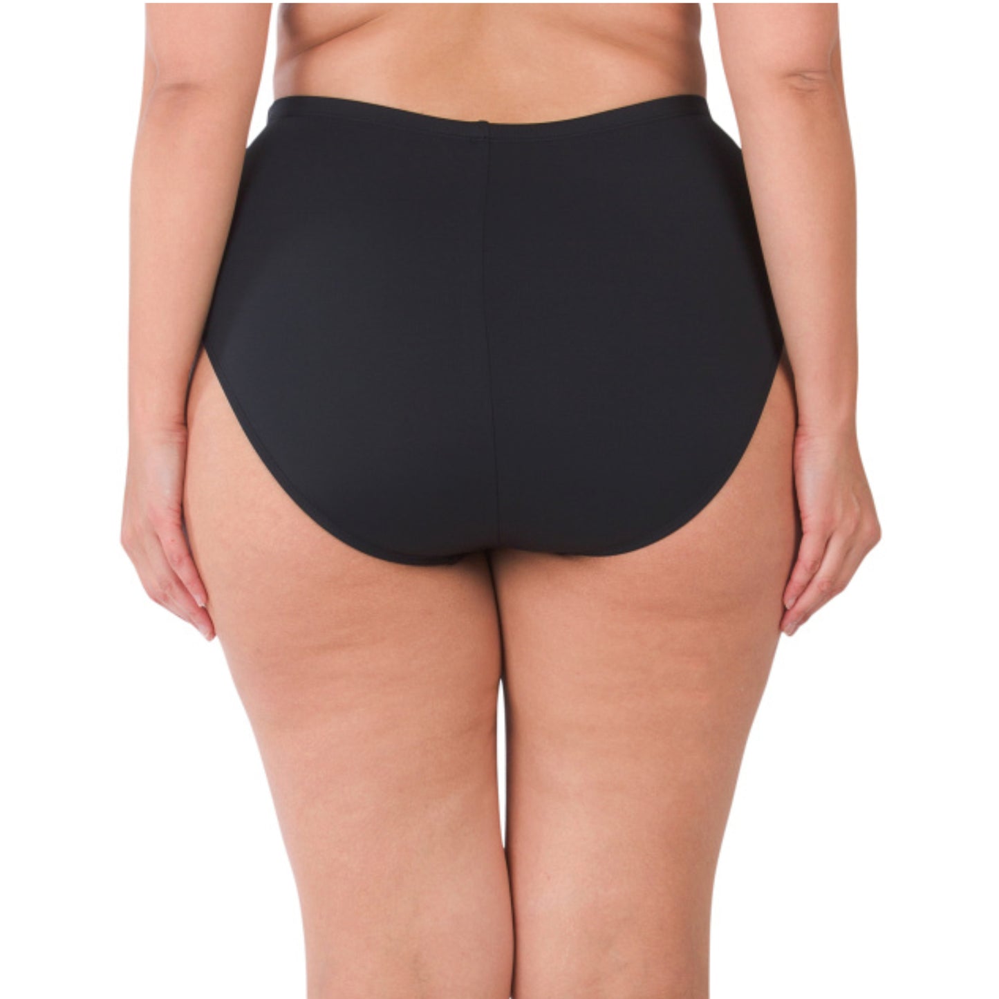 LA BLANCA Women's Plus High Waist Island Swim Bikini Bottom