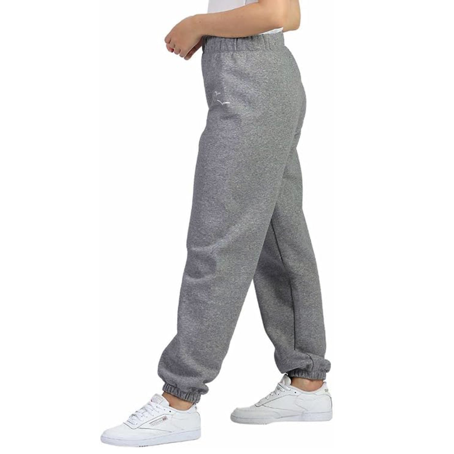 LazyPants Women's High Rise elastic at Waistband Velour Fleece Active Joggers