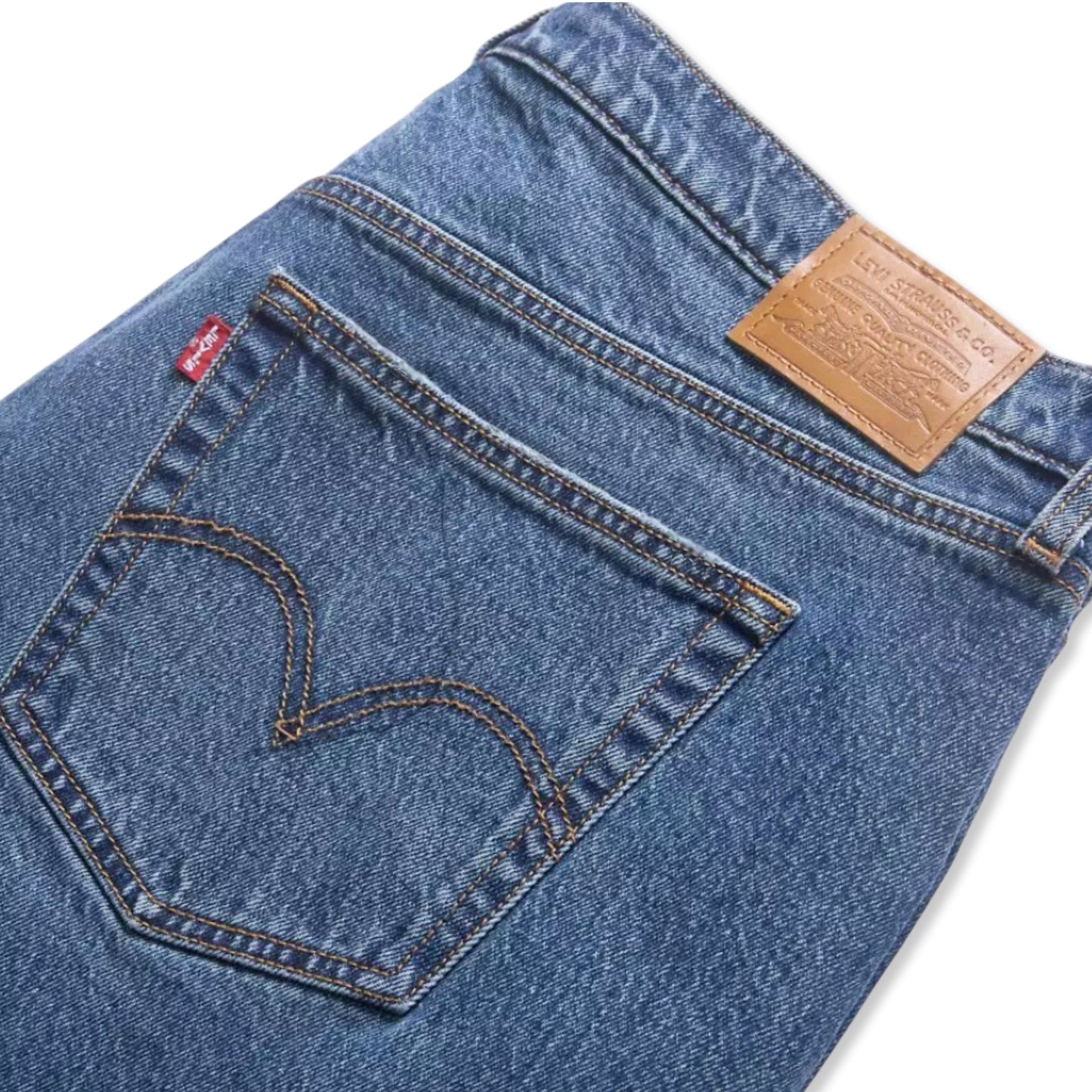 Levi's Women's Plus High Rise Wedgie Summer Love Straight Leg Cropped Denim Jeans