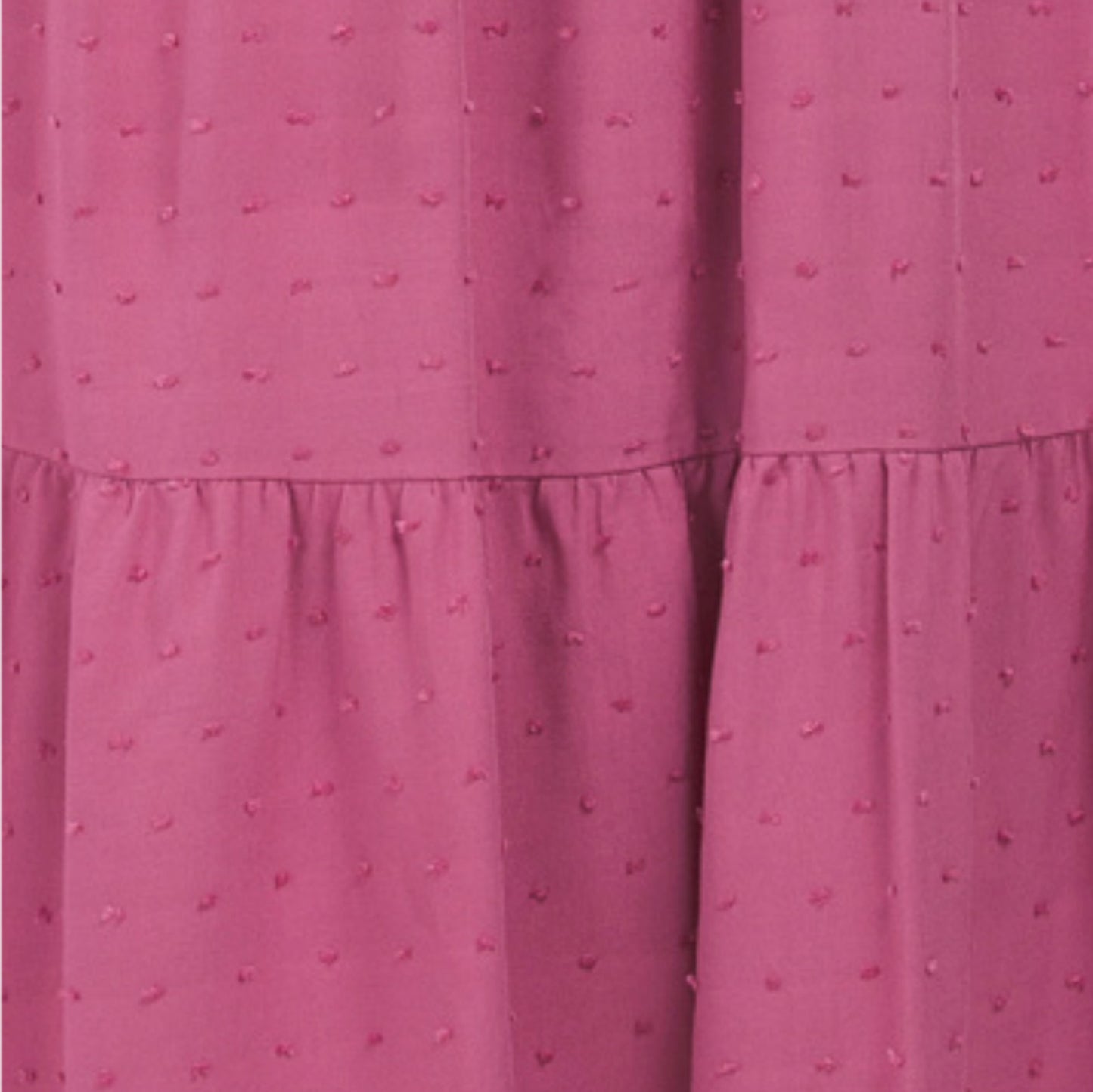 Lucky Brand Women's Swiss Dot Smocked Top Tired Midi Dress