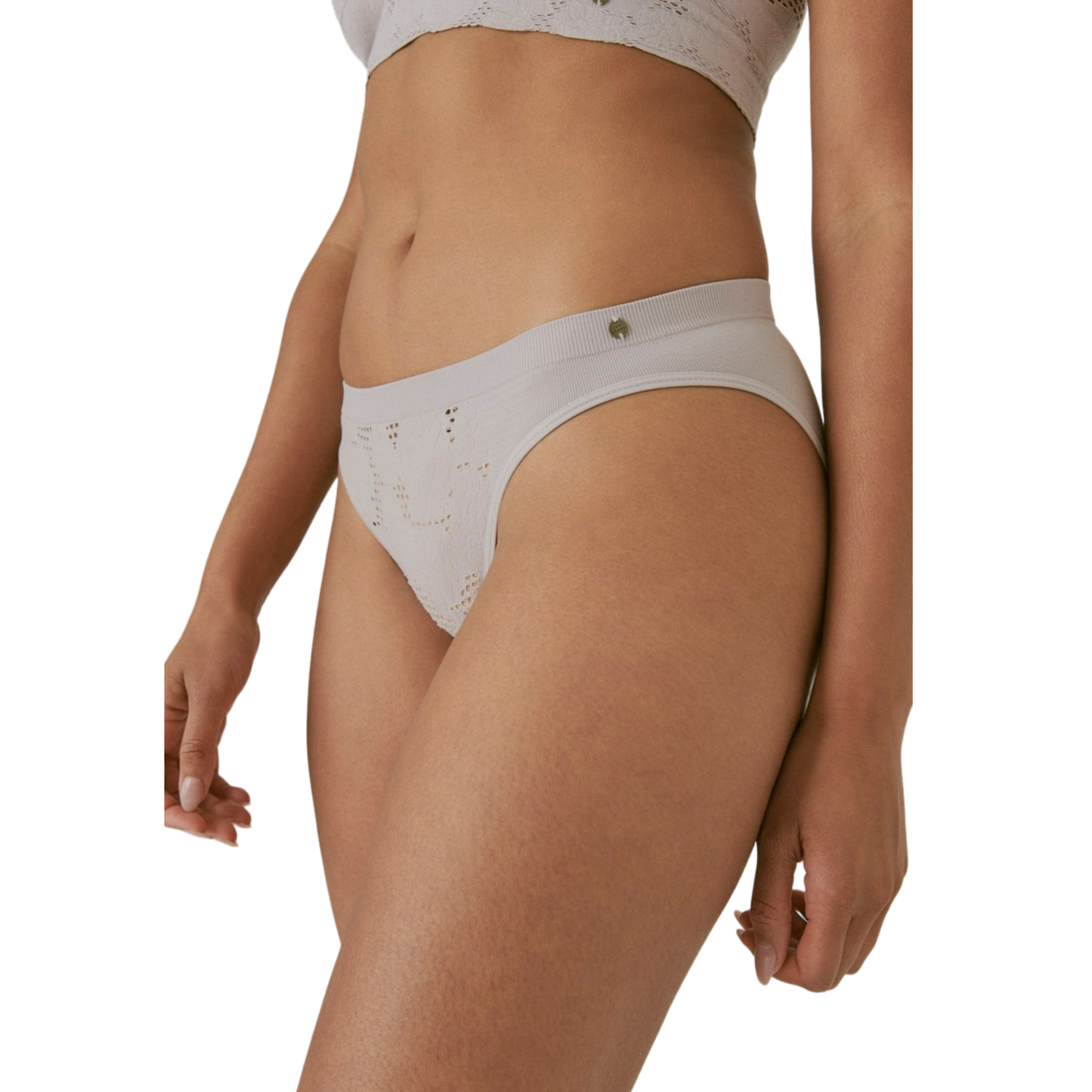 Lucky Brand Women's 3 Pack Crochet Lace Seamless Bikini Panties