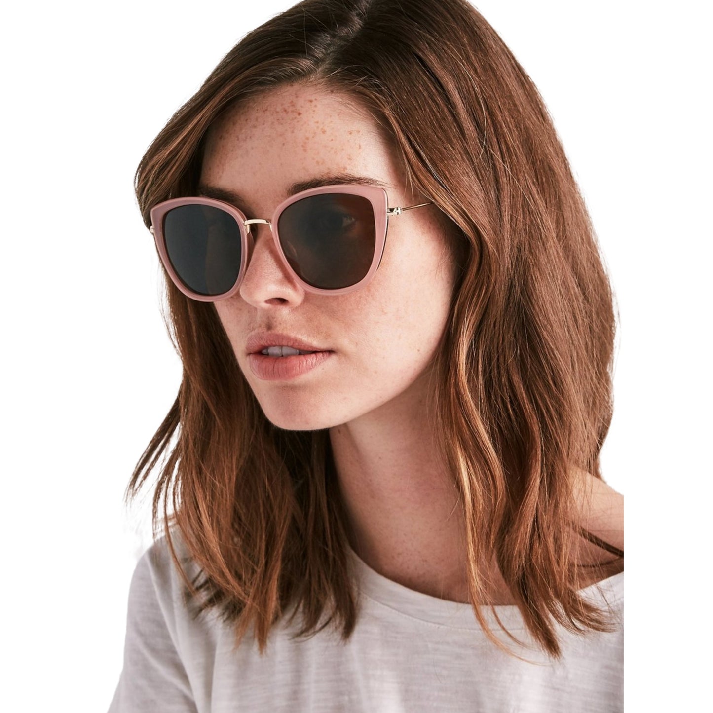 Lucky Brand Women's Fashion Cat Eye Summer Beach Sunglasses